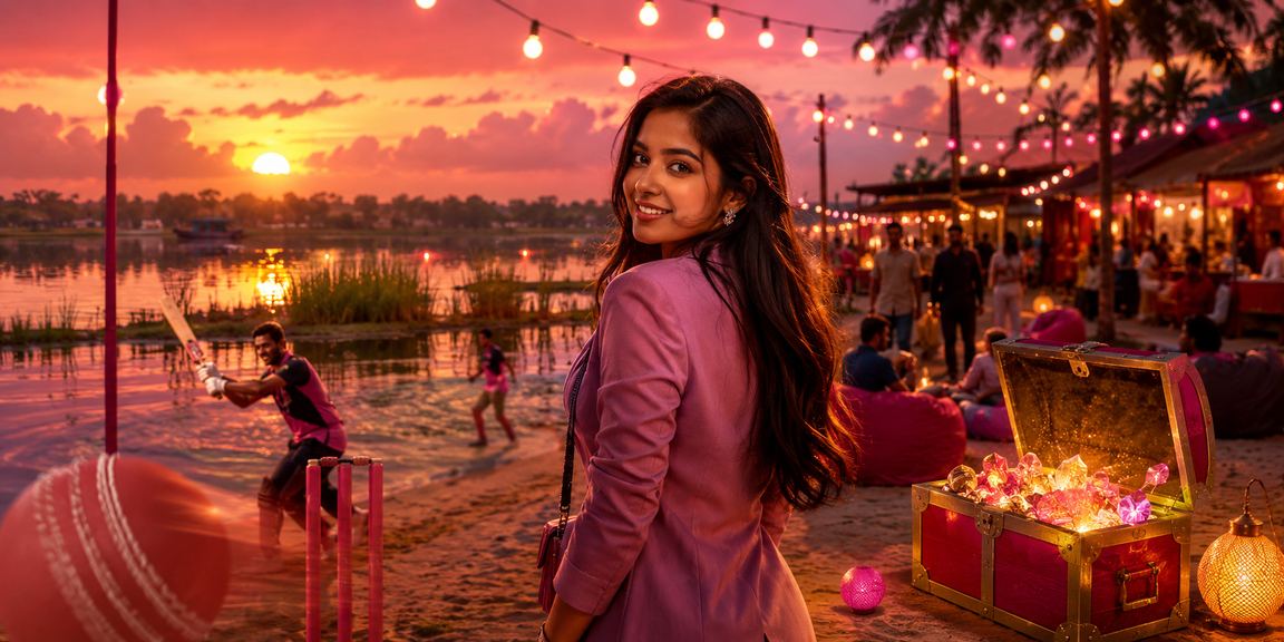 বগুড়ার সৈকতে ক্রিকেট বেটিং উপভোগ করছেন একজন খেলোয়াড়